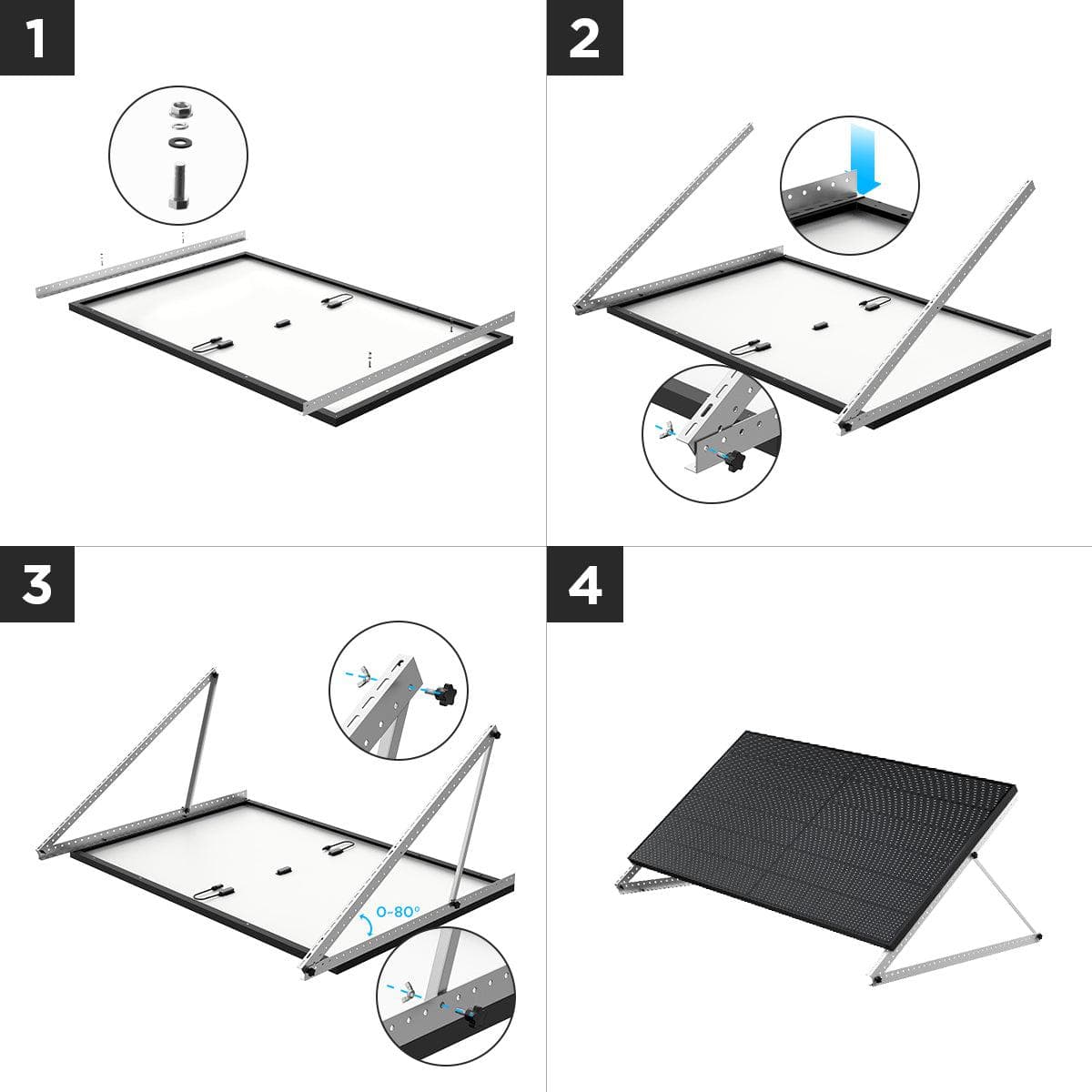 Load image into Gallery viewer, EcoFlow 50'' Tilt Mount Bracket