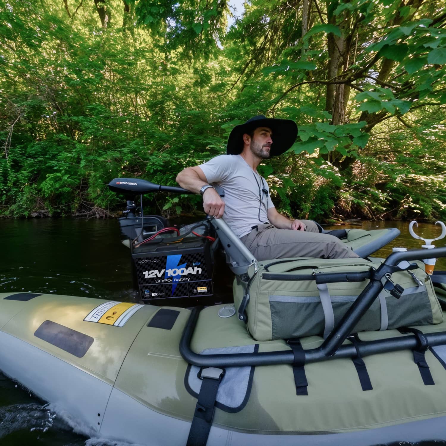 Load image into Gallery viewer, EcoFlow EcoFlow Lithium 12V 100Ah Deep Cycle Marine Trolling Motor Battery