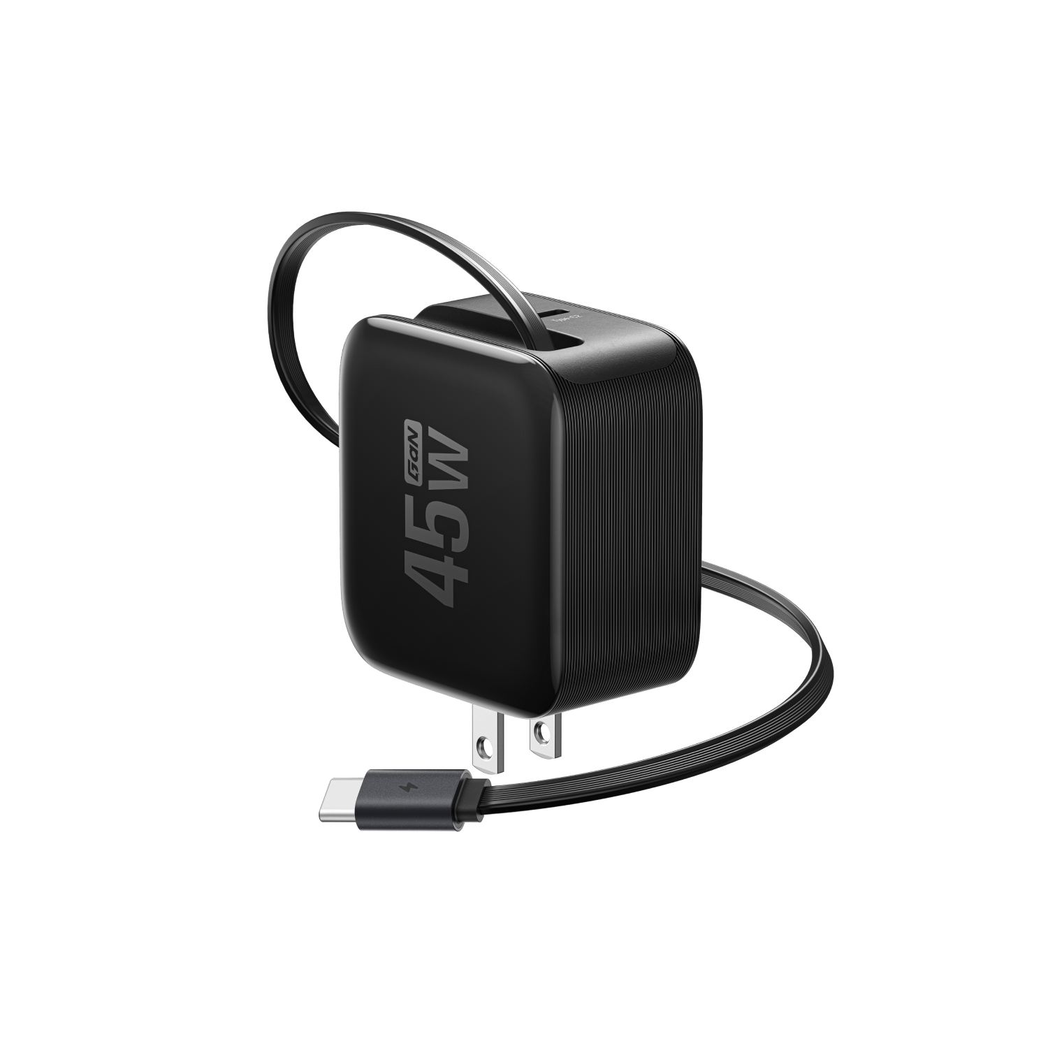 Load image into Gallery viewer, EcoFlow Rapid Charger 45W Black EcoFlow RAPID Charger (45W, Retractable Cable, GaN)