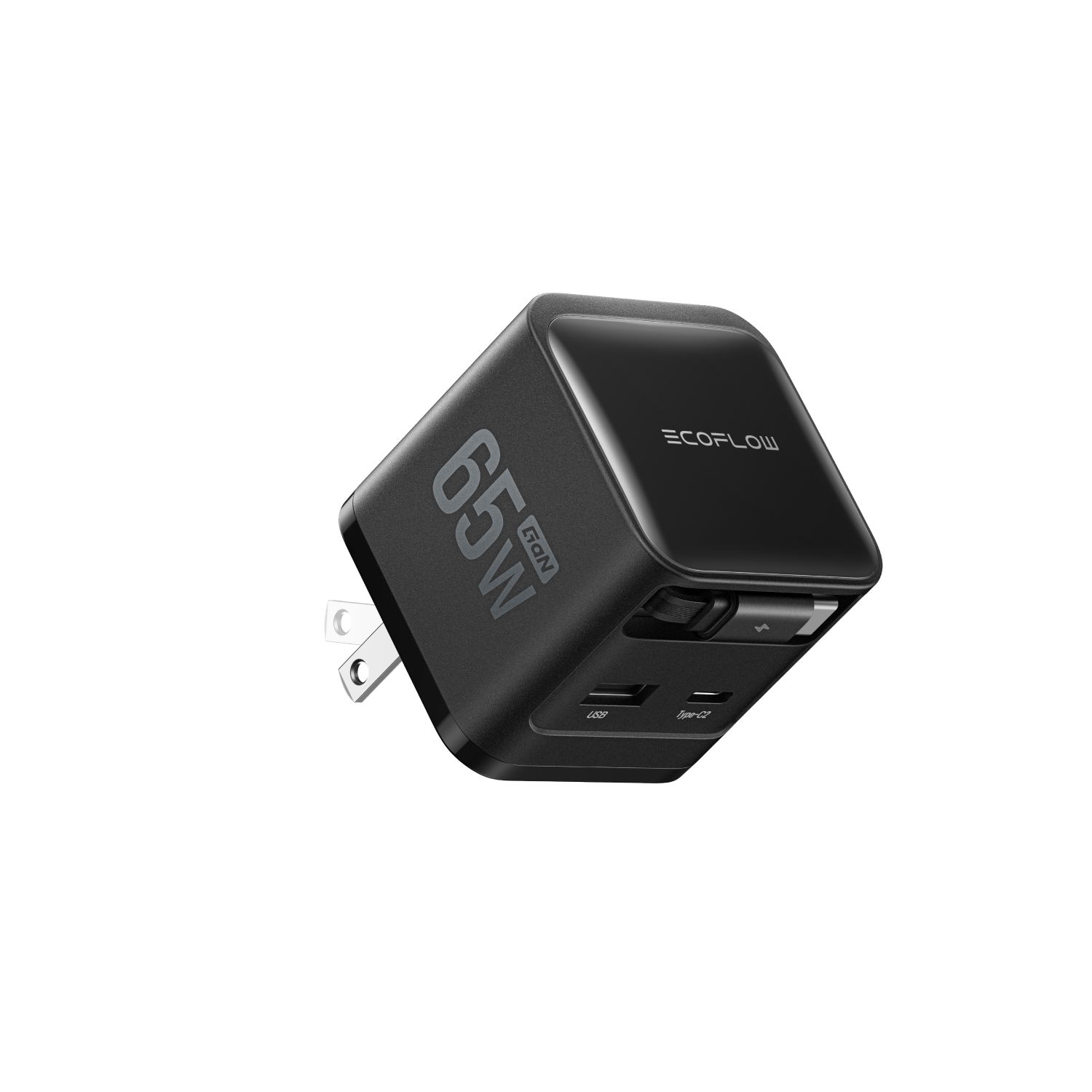 Load image into Gallery viewer, EcoFlow Rapid Charger 65W EcoFlow RAPID Charger (65W, Retractable Cable, GaN)
