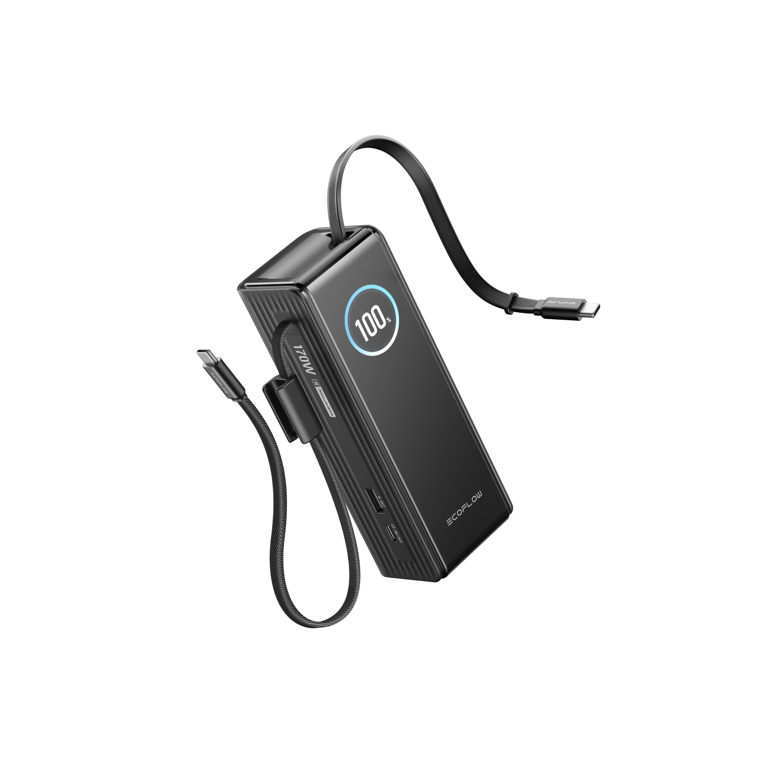 Load image into Gallery viewer, EcoFlow Rapid25k-with EcoFlow RAPID Power Bank (25,000mAh, 170W, 100W Built-In and Retractable