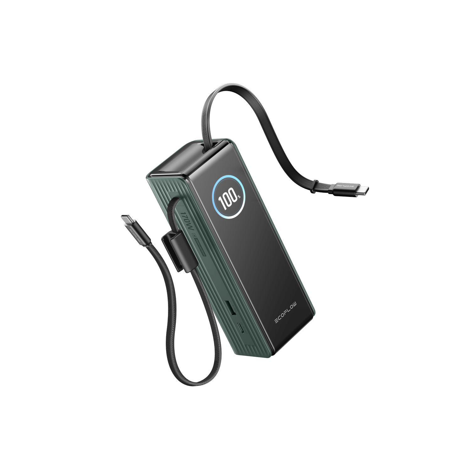 Load image into Gallery viewer, EcoFlow Rapid25k-with EcoFlow RAPID Power Bank (25,000mAh, 170W, 100W Built-In and Retractable