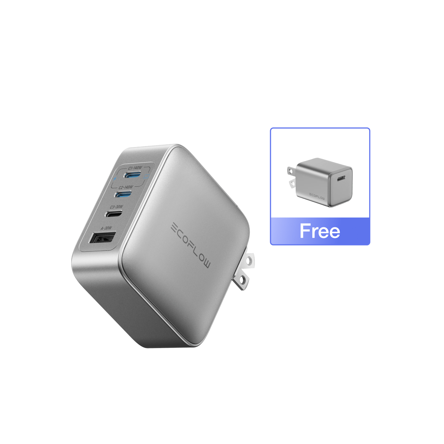 Load image into Gallery viewer, EcoFlow Rapid Pro Charger 140W RAPID Pro Charger (140W, 4 Ports, GaN) EcoFlow RAPID Pro Charger (140W, 4 Ports, GaN)