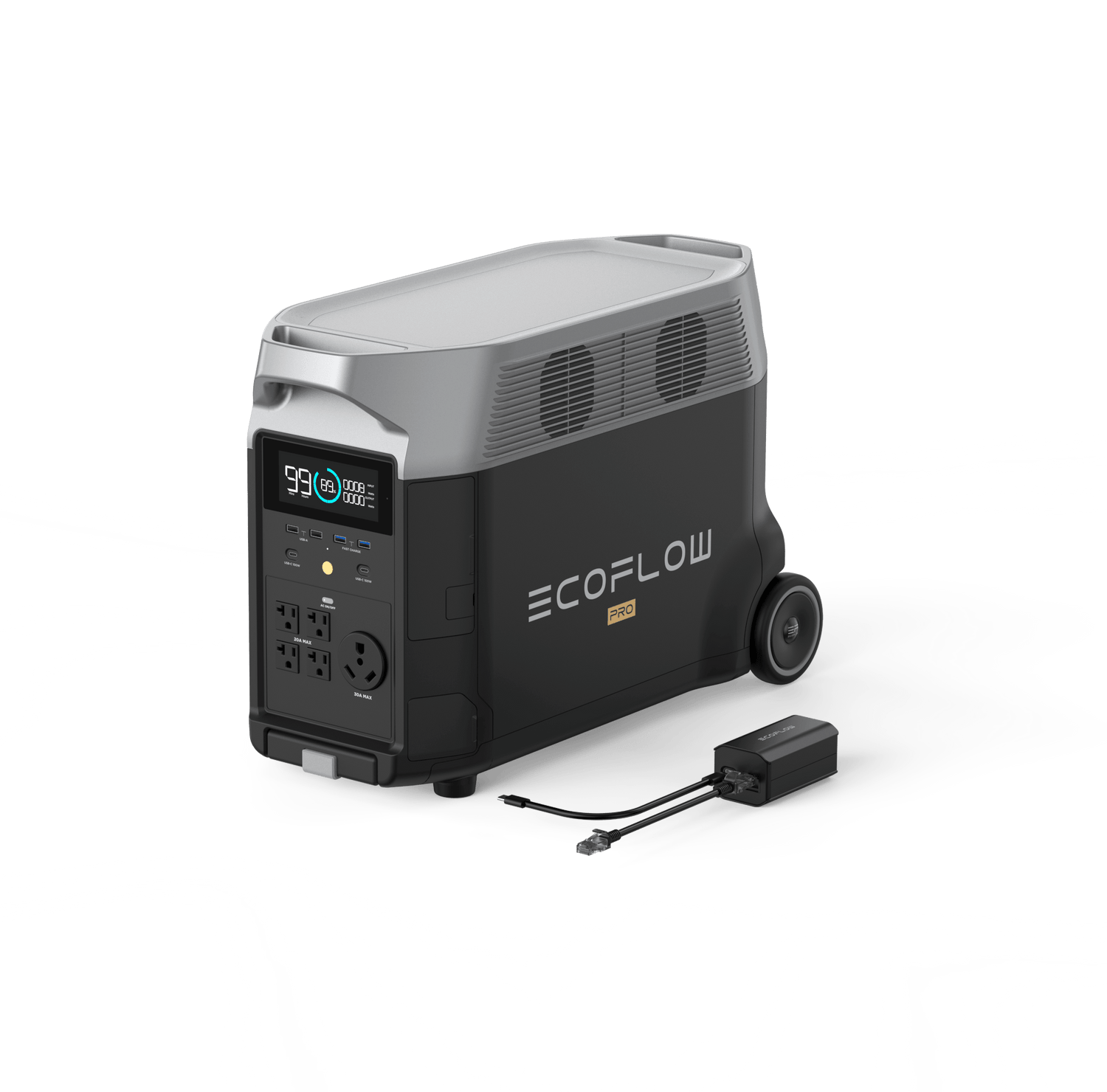 Load image into Gallery viewer, EcoFlow UK RV Power Solution - Traveller Kit: DELTA Pro + Grounding Adapter Portable RV & EV Power with DELTA Pro: DELTA Pro + Grounding Adapter