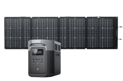 Load image into Gallery viewer, EcoFlow US D2M-bundle 1*220W + DELTA 2 Max EcoFlow DELTA 2 Max Solar Generator (PV220W)