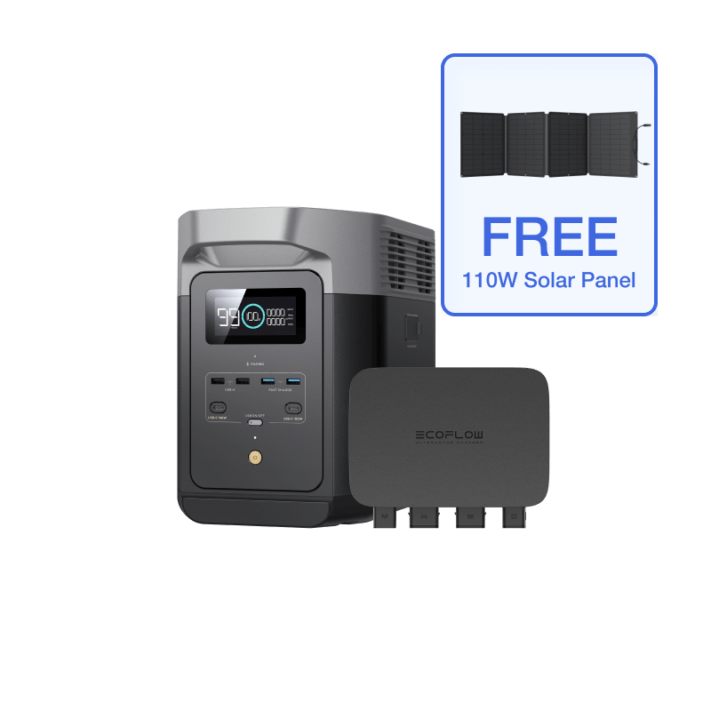 Load image into Gallery viewer, EcoFlow US Standalone DELTA 2 + 800W Alternator Charger + Free 110W Solar Panel x 1 EcoFlow DELTA 2 Portable Power Station

