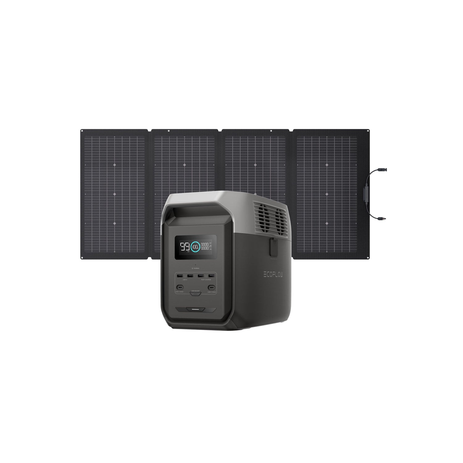 Load image into Gallery viewer, EcoFlow US Standalone DELTA 3 1500 + 220W Portable Solar Panel EcoFlow DELTA 3 1500 Solar Generator