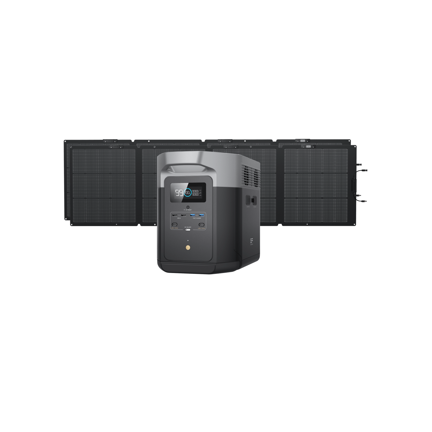 Load image into Gallery viewer, EcoFlow US Bundle DELTA Max (2000) / 2*220W EcoFlow DELTA Max Solar Generator (PV220W)
