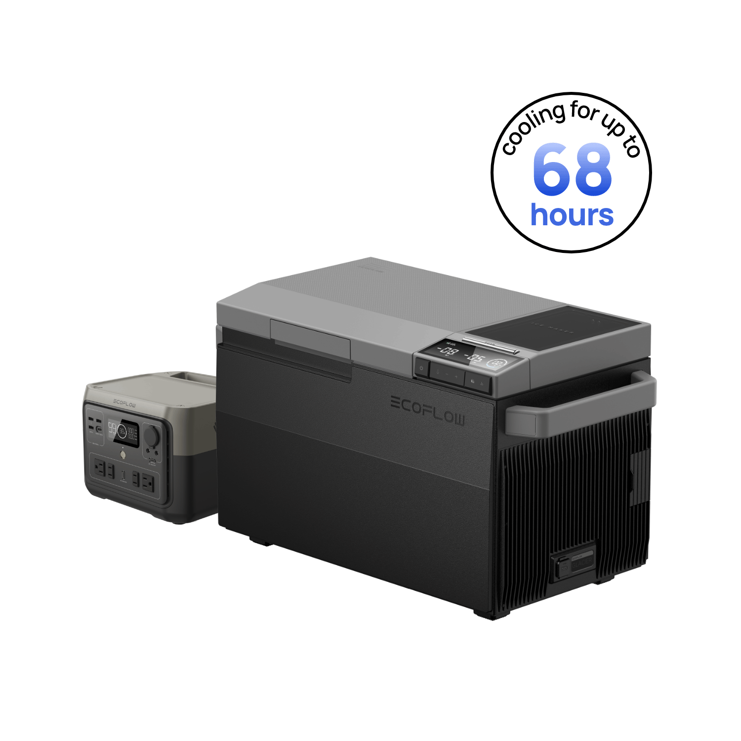 Load image into Gallery viewer, EcoFlow US EcoFlow GLACIER Portable Refrigerator + RIVER 2 Max Portable Power Station