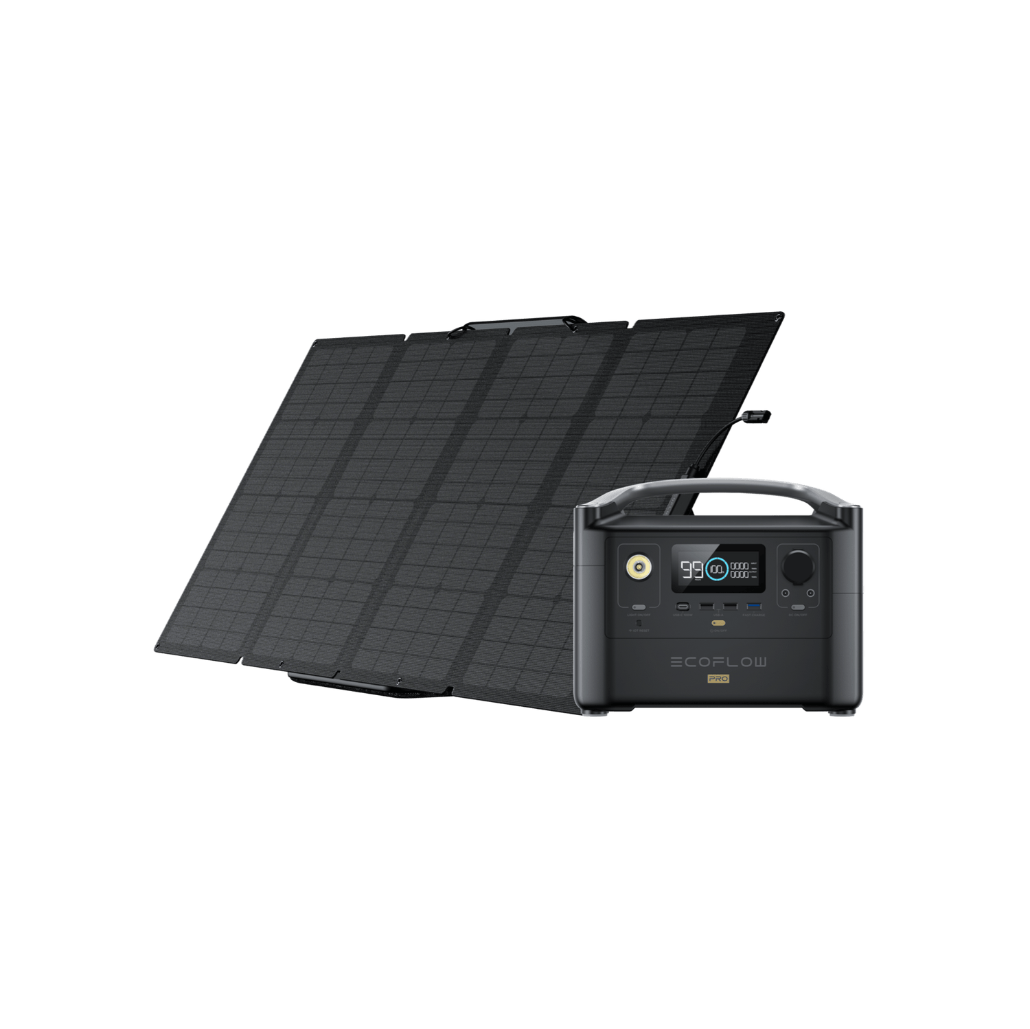 Load image into Gallery viewer, EcoFlow US Bundle 1*160W + RIVER Pro EcoFlow RIVER Pro + 160W Portable Solar Panel (Slickdeals)
