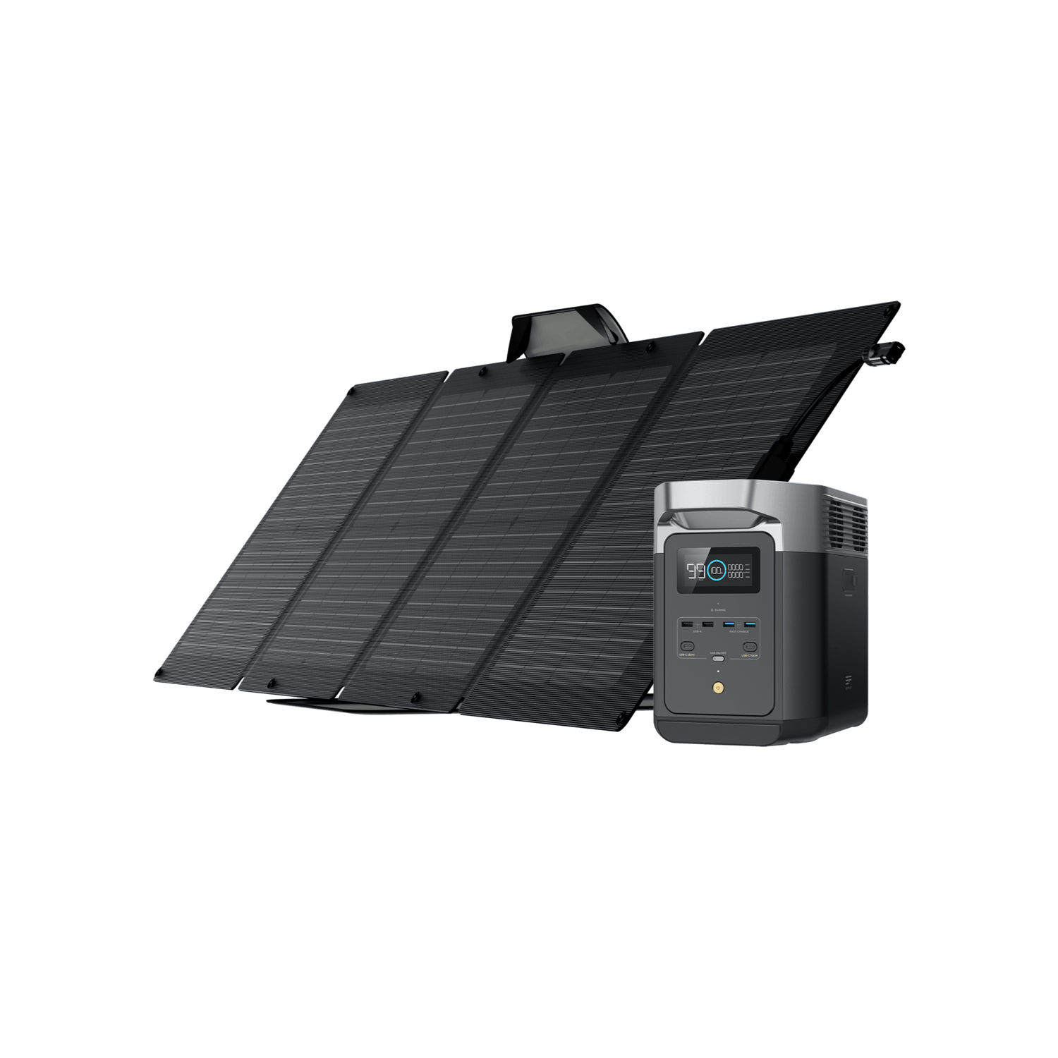 Load image into Gallery viewer, EcoFlow US Bundle 1*110W + DELTA 2 EcoFlow DELTA 2 + 110W Portable Solar Panel
