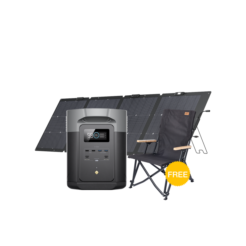 Load image into Gallery viewer, EcoFlow DELTA 2 Portable Power Station + 220W Solar Panel
