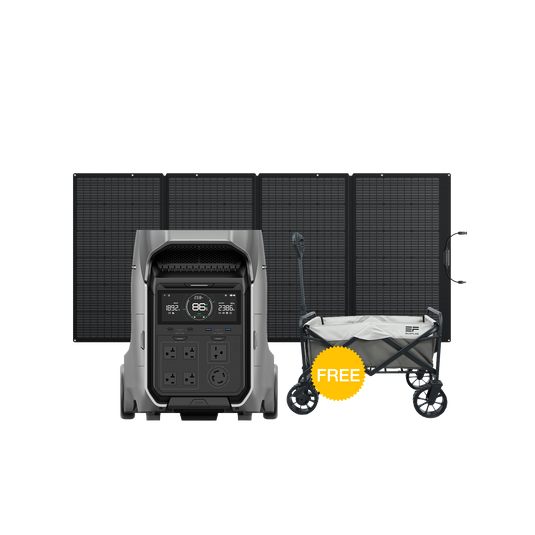 EcoFlow DELTA Pro 3 Solar Generator (PV400W)