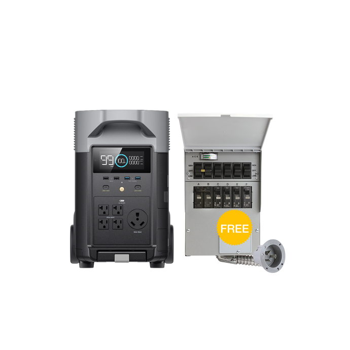 EcoFlow DELTA Pro + Free Transfer Switch - Flash Sale