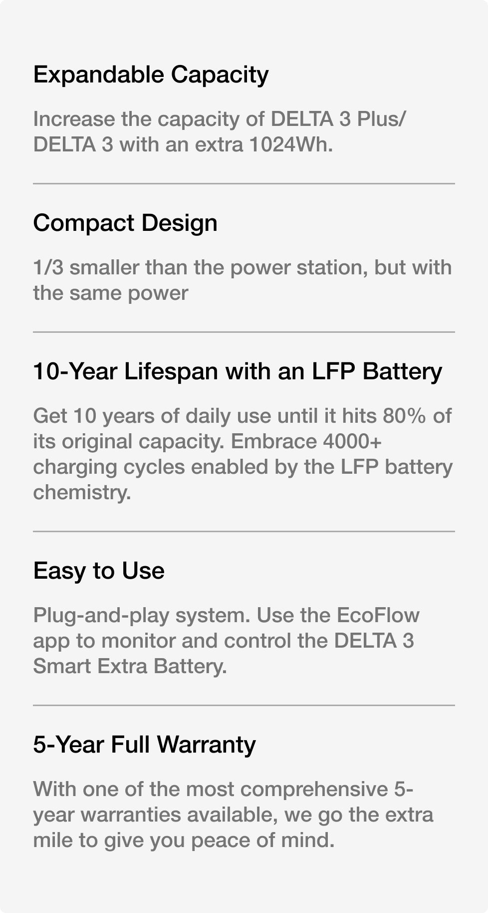 EcoFlow DELTA 3 Smart Extra Battery