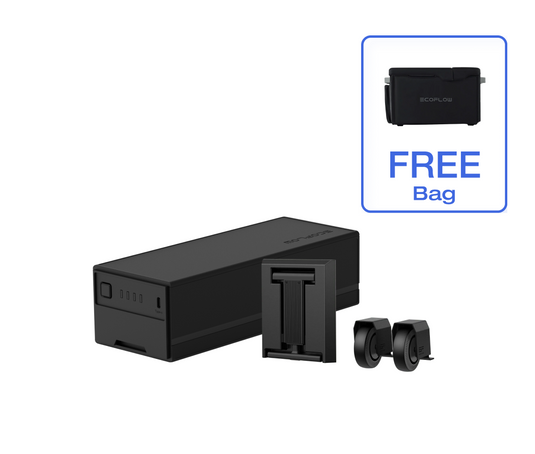 EcoFlow GLACIER Plug-in Battery + Wheels and Lever + FREE Bag - Recommended accessories