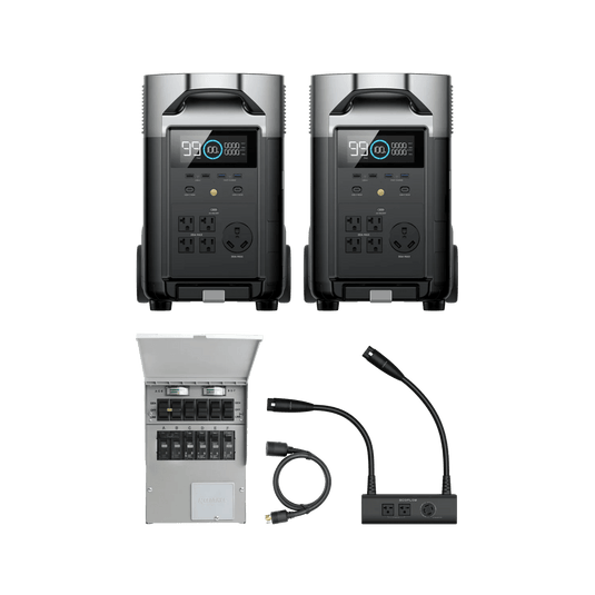EcoFlow 2*DELTA Pro + Double Voltage Hub + [FREE] Transfer Switch