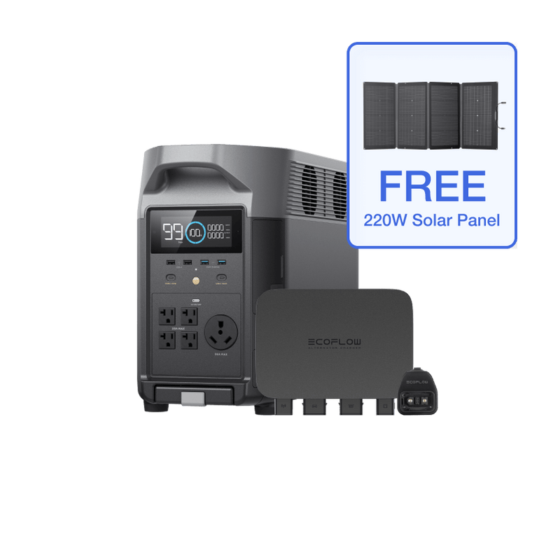 Load image into Gallery viewer, EcoFlow Alternator Charger EcoFlow DELTA Pro + 800W Alternator Charger + Free 220W Solar Panel EcoFlow 800W Alternator Charger
