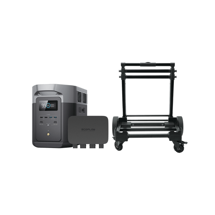 EcoFlow Alternator Charger EcoFlow DELTA 2 MAX + 800W Alternator Charger  + Hand Truck EcoFlow DELTA 2 MAX + 800W Alternator Charger  + Hand Truck