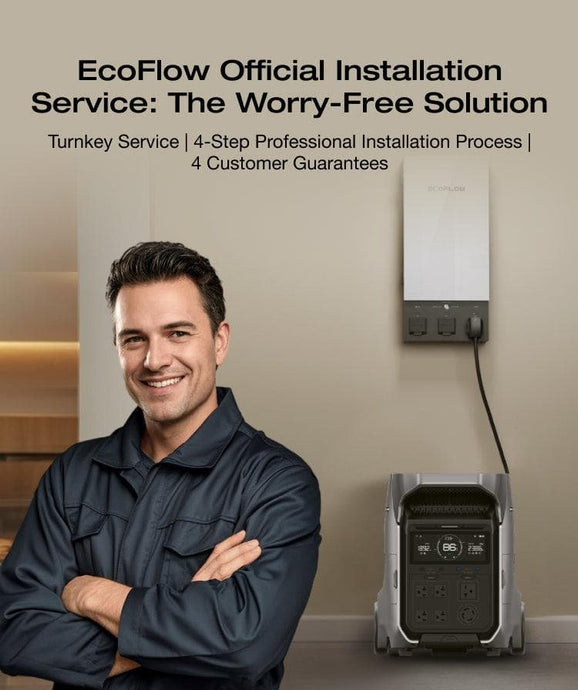 EcoFlow DP3 DELTA Pro 3 + Smart Home Panel 2 + Installation Service EcoFlow DELTA Pro 3 Portable Power Station (UL9540 Certificated)