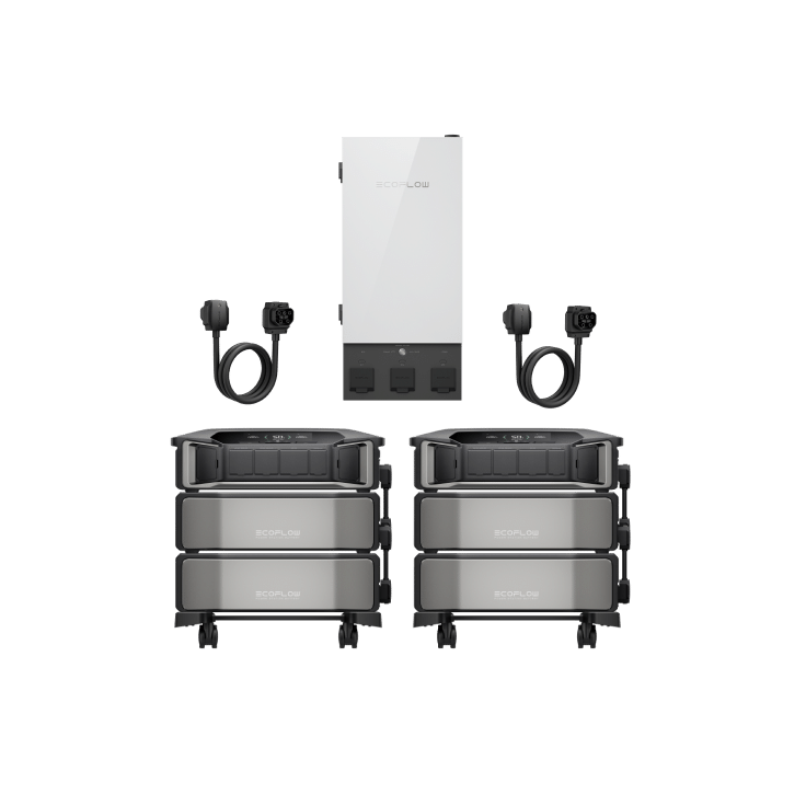 Load image into Gallery viewer, EcoFlow 2 × EcoFlow DELTA Pro Ultra + 2 x Extra Battery + Smart Home Panel 2 EcoFlow DELTA Pro Ultra Intelligent Kit
