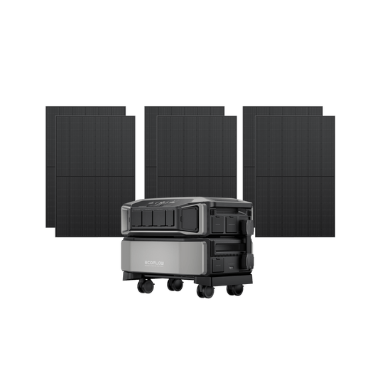 EcoFlow DELTA Pro Ultra + 2 x 400W Rigid Solar Panel x 3 EcoFlow DELTA Pro Ultra Solar Generator