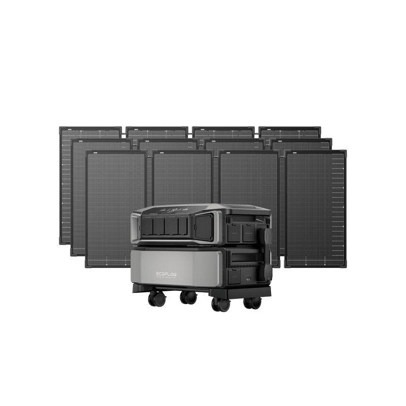 Load image into Gallery viewer, EcoFlow EcoFlow DELTA Pro Ultra + 125W Portable Solar Panels (1 × Inverter + 1 × Battery + 12 × Solar Panels) EcoFlow DELTA Pro Ultra Solar Generator
