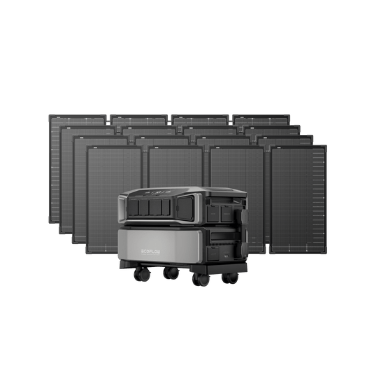 EcoFlow EcoFlow DELTA Pro Ultra + 125W Portable Solar Panels (1 × Inverter + 1 × Battery + 16 × Solar Panels) EcoFlow DELTA Pro Ultra Solar Generator