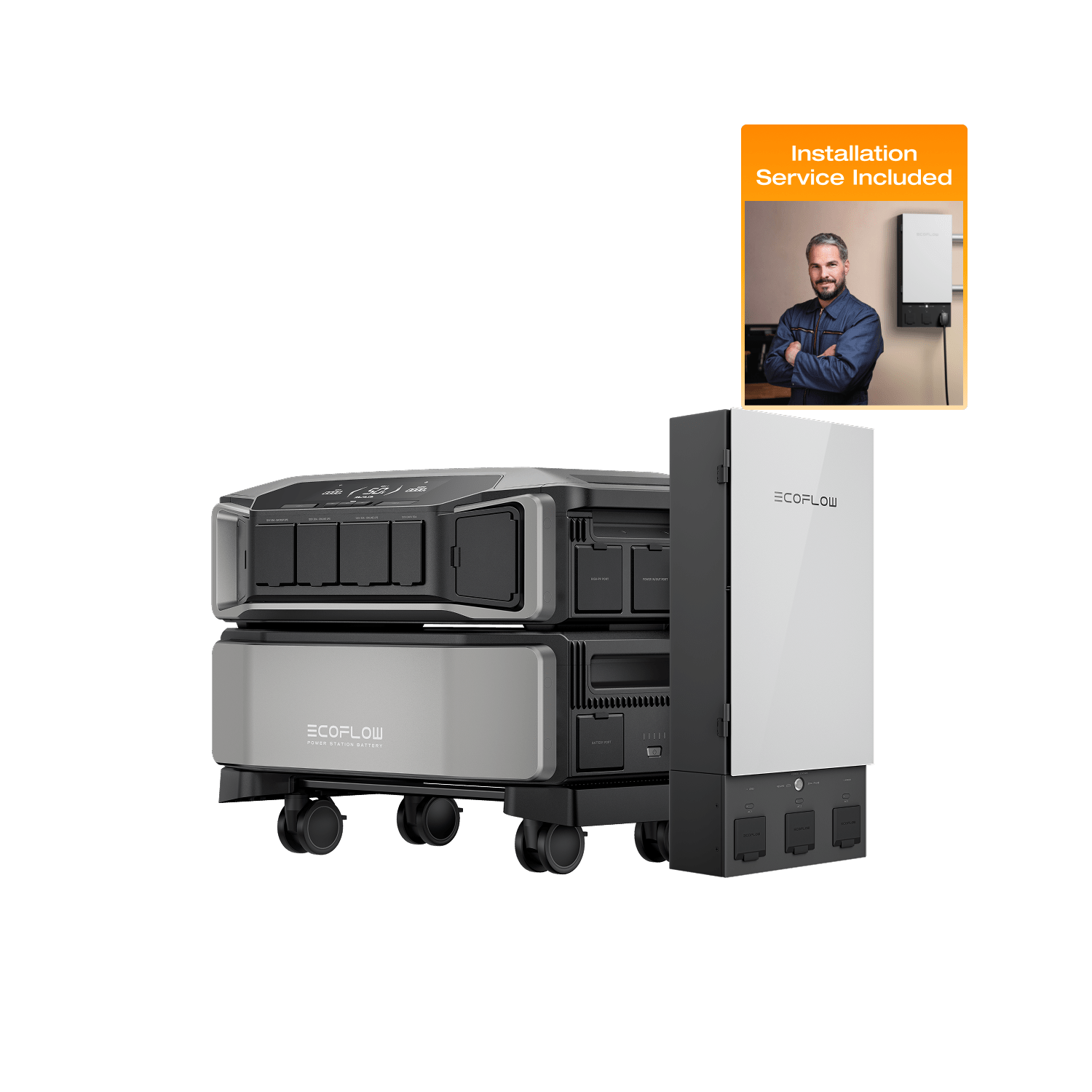 Load image into Gallery viewer, EcoFlow DPU-BUNDLE EcoFlow DELTA Pro Ultra + Smart Home Panel 2 + Installation Service EcoFlow DELTA Pro Ultra Whole-Home Backup Power (UL 9540 Certificated)
