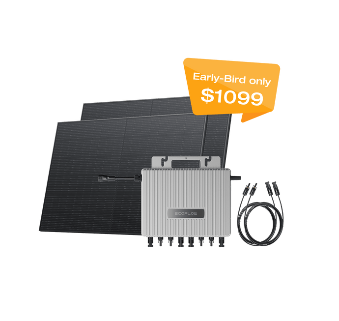 EcoFlow STREAM Microinverter + 2 × 400W Rigid Solar Panels EcoFlow STREAM Microinverter