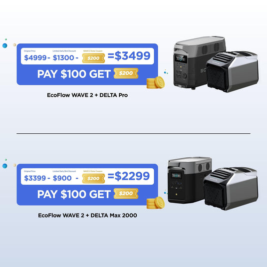 EcoFlow US $200 EcoFlow WAVE 2 Extra Coupon