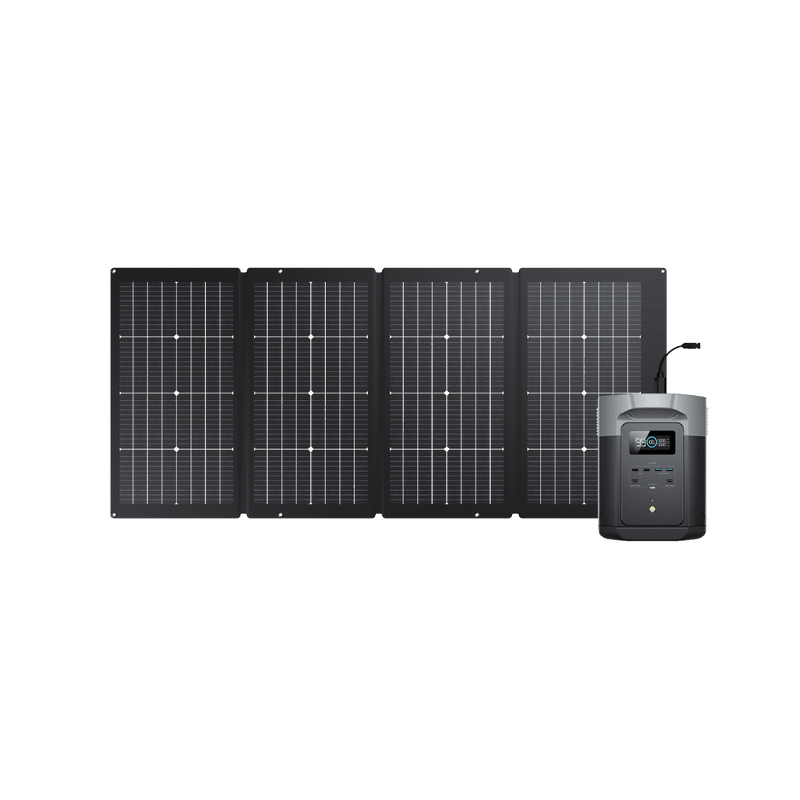 Load image into Gallery viewer, EcoFlow US 1*220W + DELTA 2 Max EcoFlow DELTA 2 Max + 220W Portable Solar Panel
