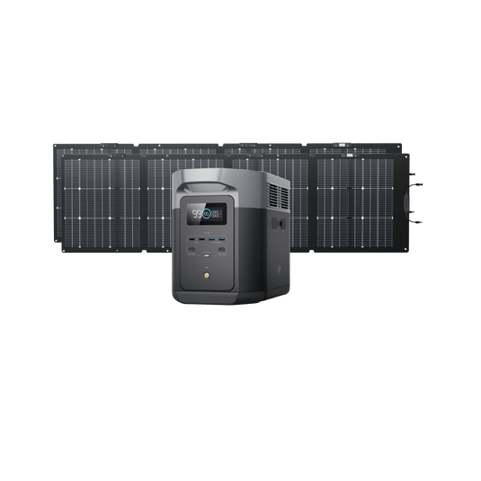 EcoFlow US 2*160W + DELTA 2 Max EcoFlow DELTA 2 Max Solar Generator (PV160W)