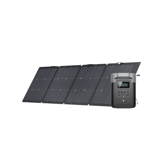 EcoFlow US Standalone DELTA 2 + 220W Solar Panel EcoFlow DELTA 2 Portable Power Station