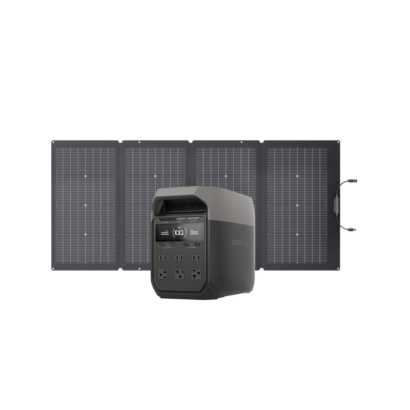 Load image into Gallery viewer, EcoFlow US Standalone DELTA 3 + 220W Portable Solar Pannel EcoFlow DELTA 3 Portable Power Station
