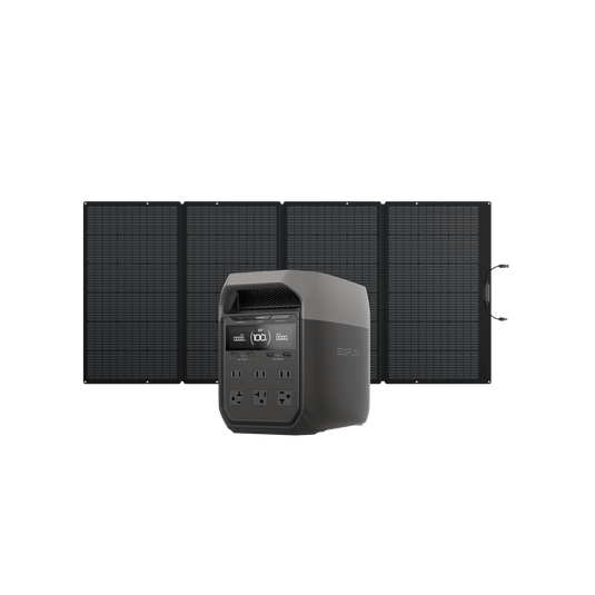 EcoFlow US Standalone DELTA 3 + 400W Portable Solar Pannel EcoFlow DELTA 3 Portable Power Station