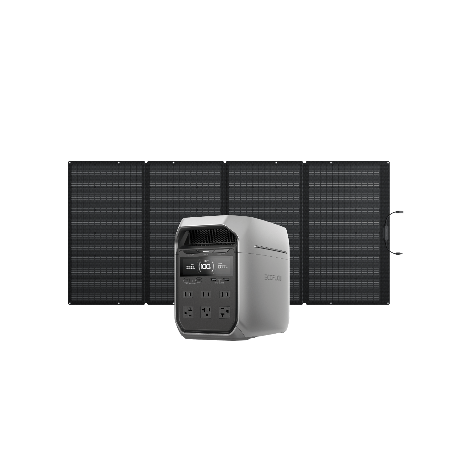 Load image into Gallery viewer, EcoFlow US Bundle DELTA 3 Plus + 400W Solar Panel EcoFlow DELTA 3 Series Solar Generator (PV400W)
