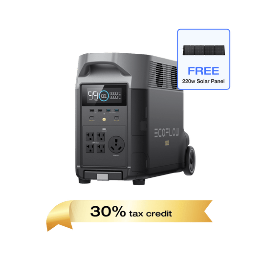 EcoFlow US DP DELTA Pro + Free 220W Portable Solar Panel EcoFlow DELTA Pro Portable Power Station