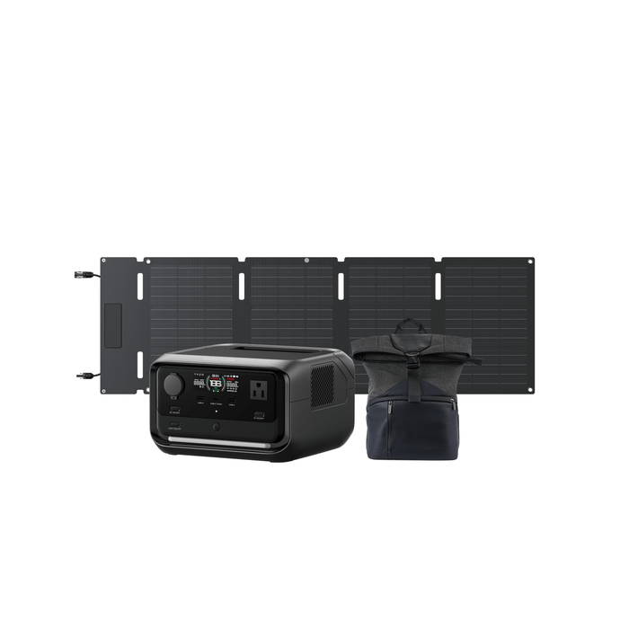 EcoFlow US R3P RIVER 3 Plus + 45W Solar Panel + Bag EcoFlow RIVER 3 Plus Portable Power Station