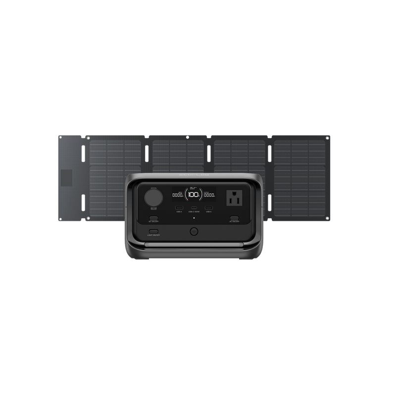 Load image into Gallery viewer, EcoFlow US Standalone RIVER 3 Plus + 45W Solar Panel EcoFlow RIVER 3 Plus Portable Power Station
