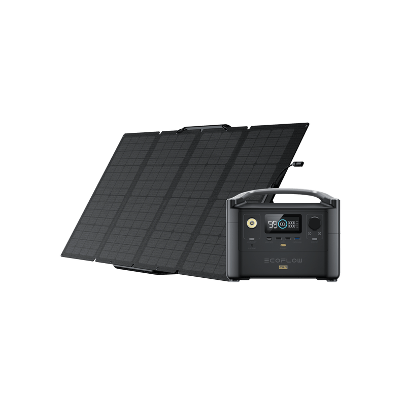 Load image into Gallery viewer, EcoFlow US Bundle 1*160W + RIVER Pro EcoFlow RIVER Pro + 160W Portable Solar Panel (Slickdeals)
