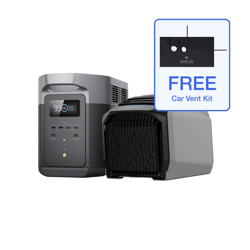 Load image into Gallery viewer, EcoFlow US Early-bird EcoFlow WAVE 2 + DELTA 2 Max  + Free Car Vent Kit EcoFlow WAVE 2 Portable Air Conditioner with Heater

