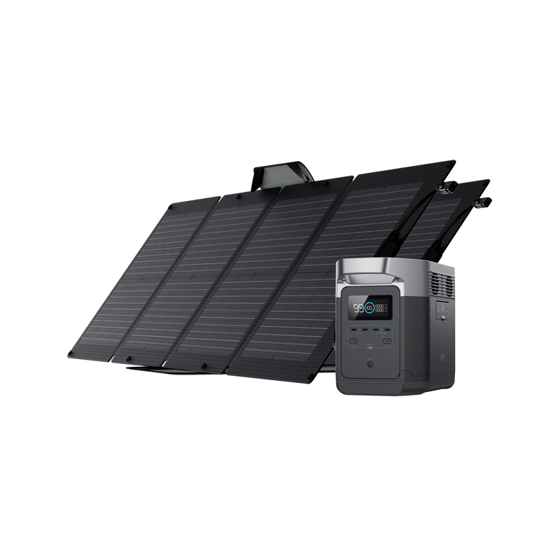 Load image into Gallery viewer, Ecoflow US Bundle DELTA (1300) / 2*110W EcoFlow DELTA + 110W Portable Solar Panel
