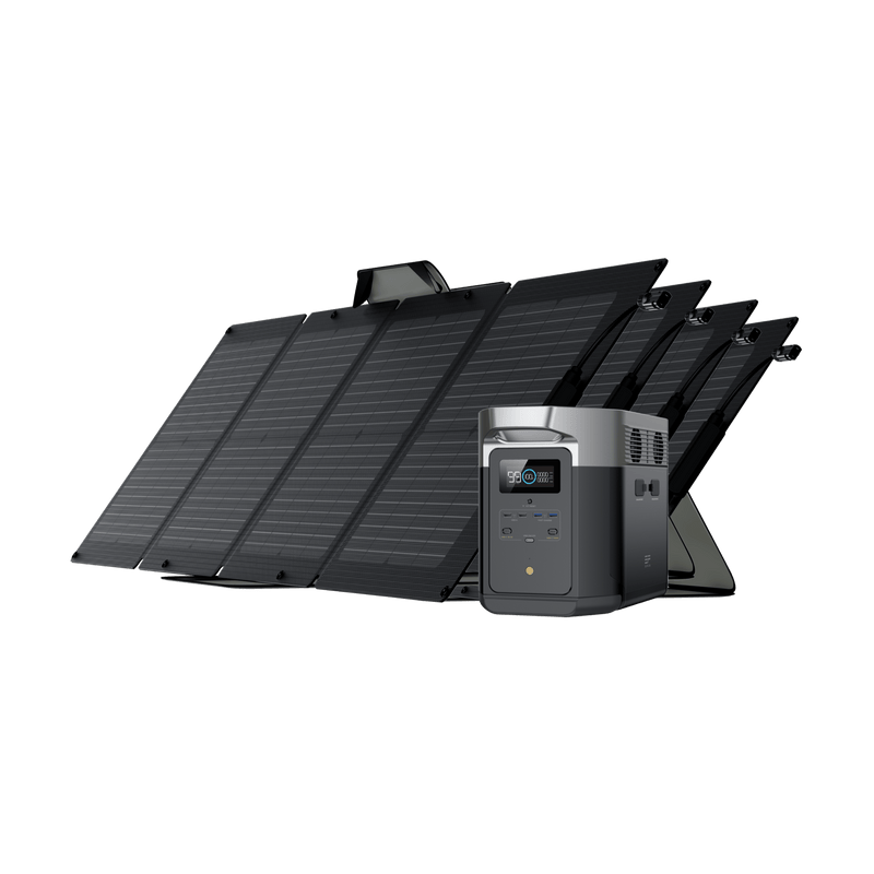 Load image into Gallery viewer, EcoFlow US Bundle DELTA Max (2000) / 4*110W EcoFlow DELTA Max + 110W Portable Solar Panel
