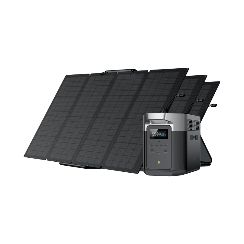 Load image into Gallery viewer, EcoFlow US Bundle DELTA Max (2000) / 3*160W EcoFlow DELTA Max + 160W Portable Solar Panel
