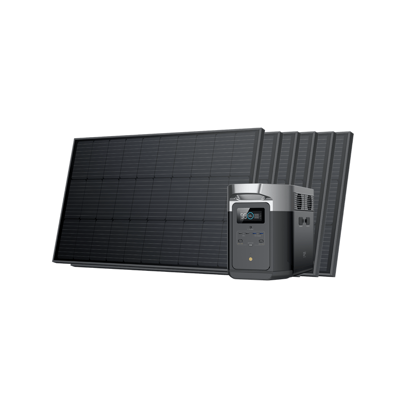 Load image into Gallery viewer, EcoFlow US Bundle DELTA Max (2000) / 6*100W Rigid Solar Panel EcoFlow DELTA Max Portable Power Station + 100W Rigid Solar Panel
