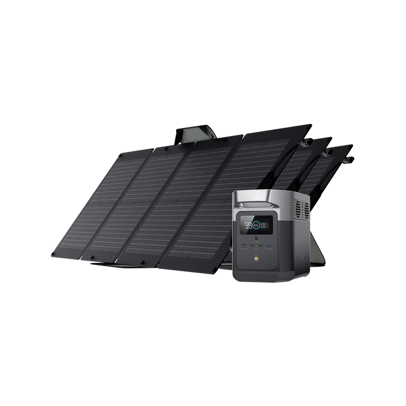 Load image into Gallery viewer, EcoFlow US Bundle 3*110W + DELTA mini EcoFlow DELTA mini + 110W Portable Solar Panel
