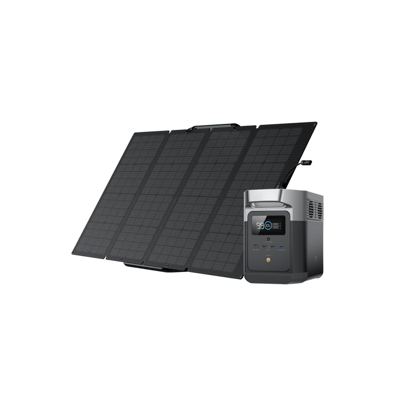 Load image into Gallery viewer, EcoFlow US Bundle 1*160W + DELTA mini EcoFlow DELTA mini + 160W Portable Solar Panel
