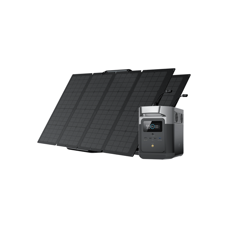 Load image into Gallery viewer, EcoFlow US Bundle 2*160W + DELTA mini EcoFlow DELTA mini + 160W Portable Solar Panel
