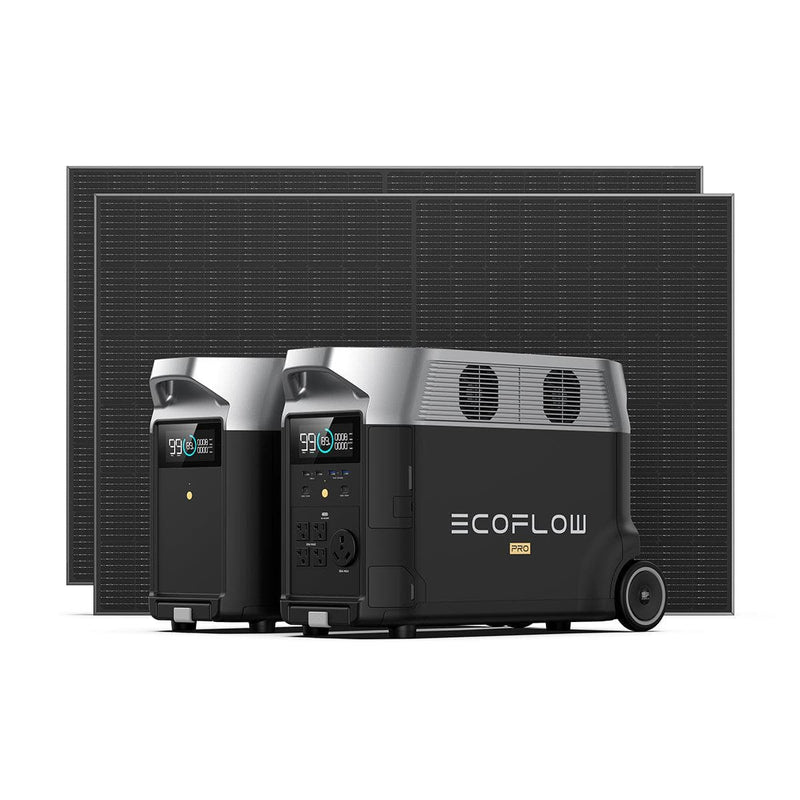 Load image into Gallery viewer, EcoFlow US 2 EcoFlow DELTA Pro Portable Power Station + 400W Rigid Solar Panel + DELTA Pro Smart Extra Battery
